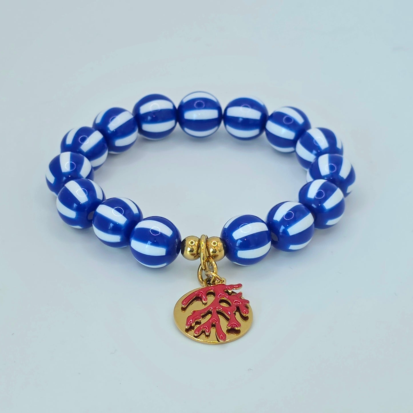 Armband Gr. S/M "Blueheart Koralle"