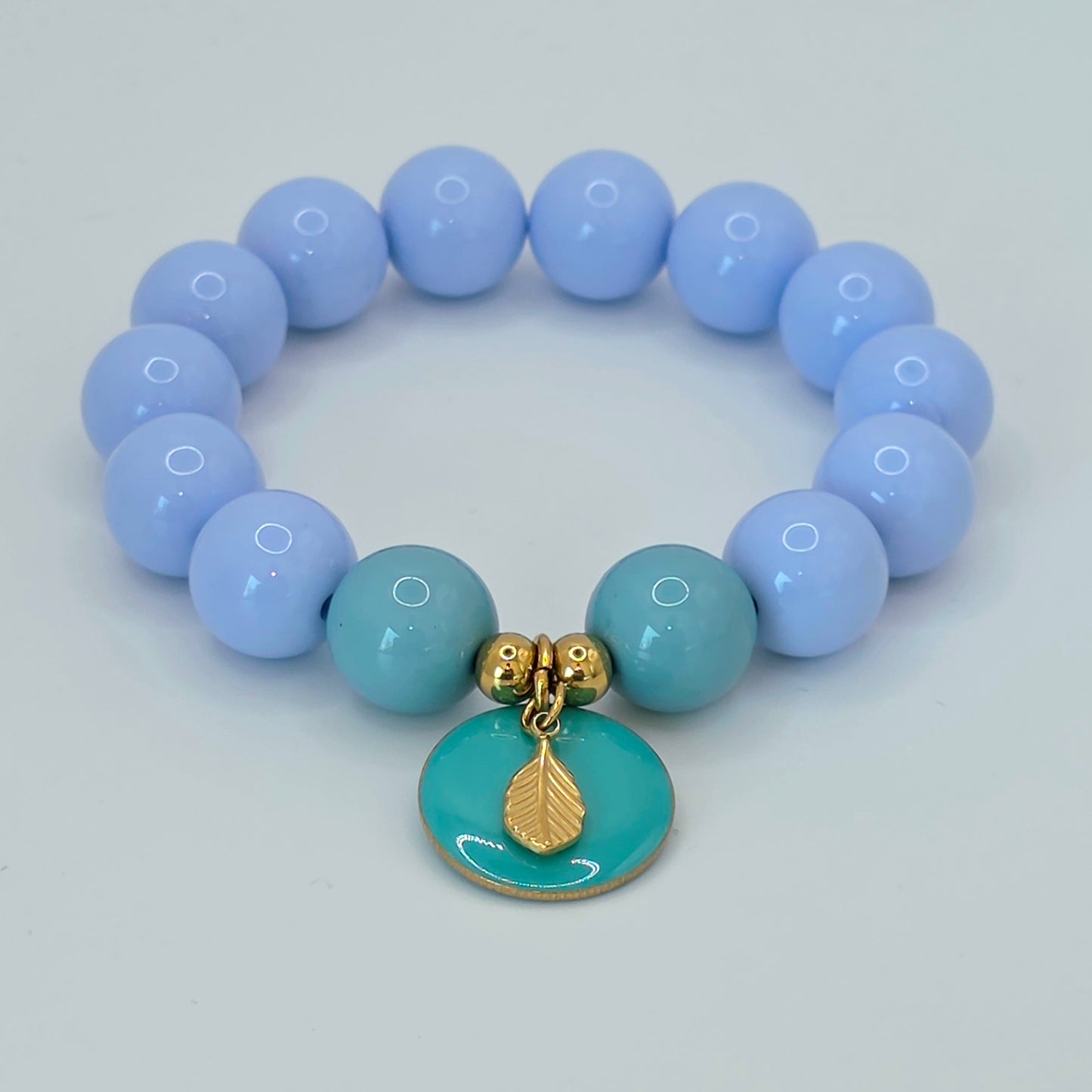 Armband Gr. S/M "Blue Leaf"