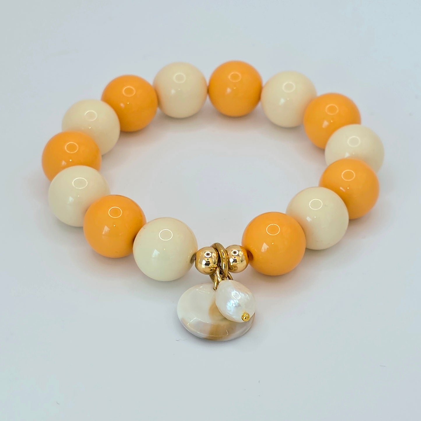 Armband Gr. S/M "Mandarine Summer"