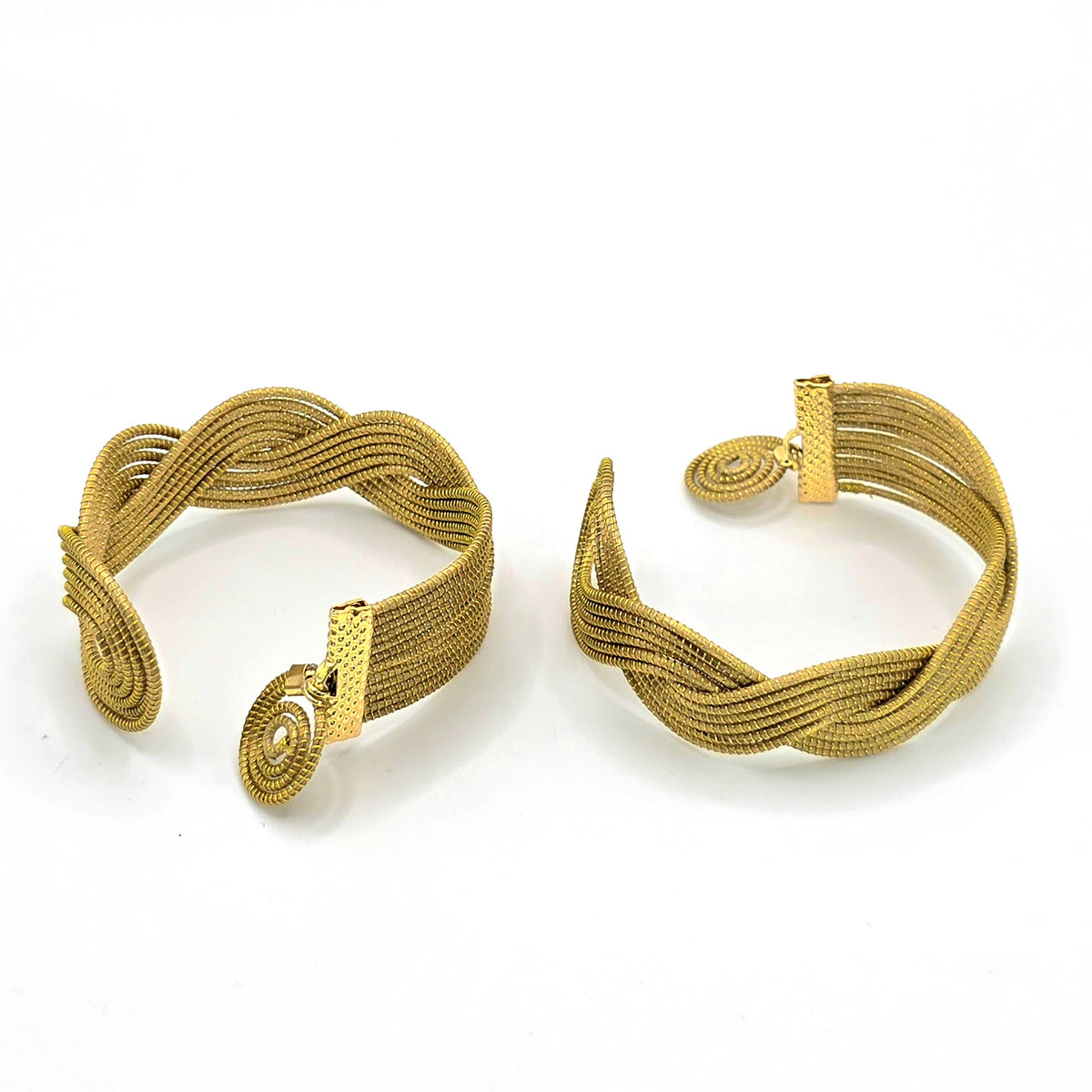 Armreif "Gold Gras" Waves