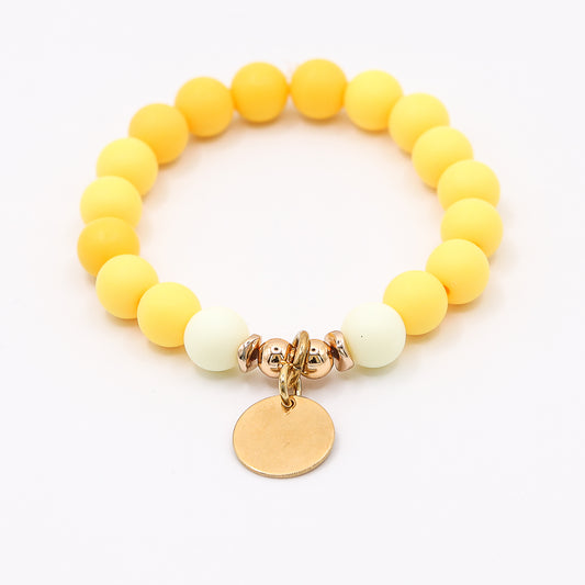 Armband Gr. S/M "little matt: yellow"