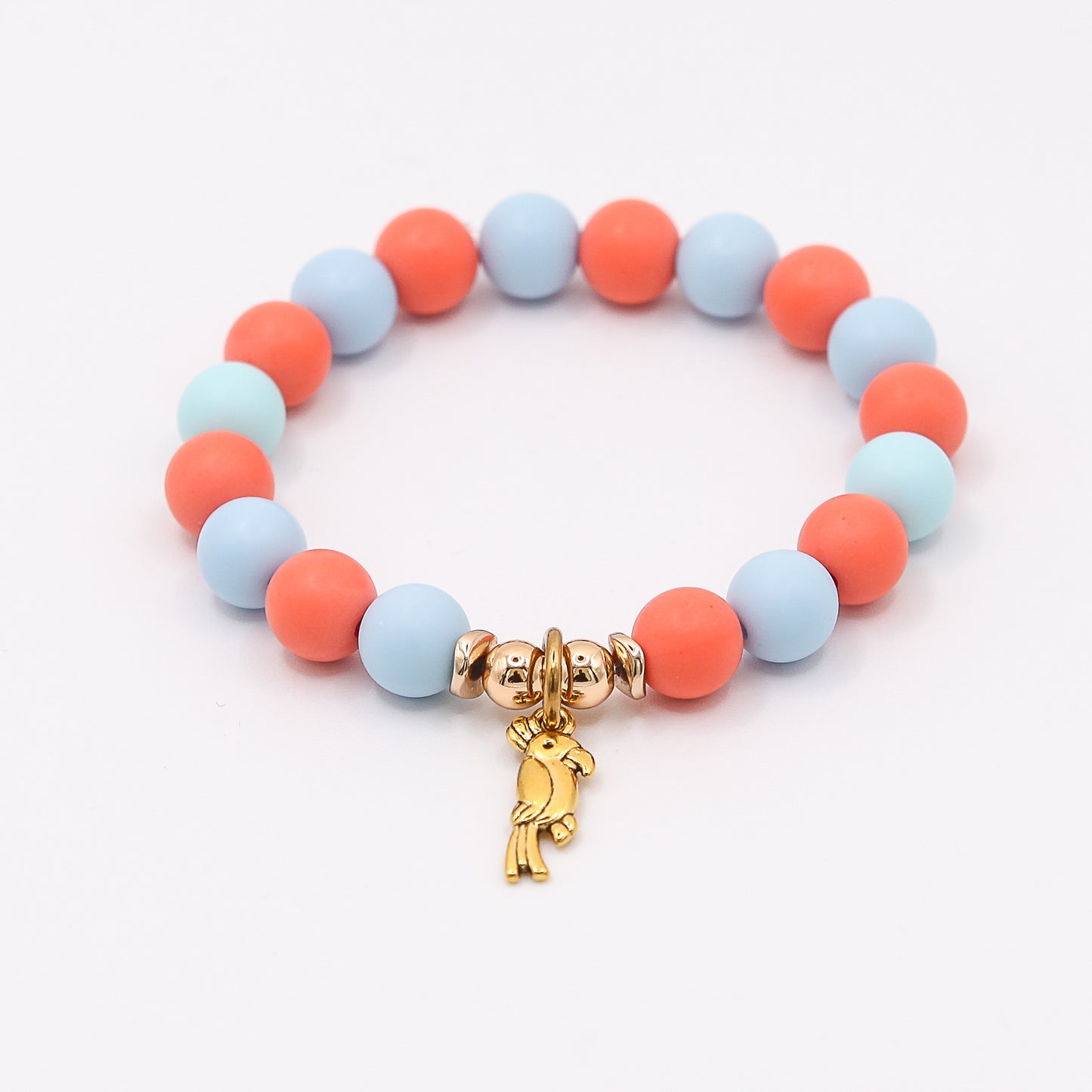 Armband Gr. S/M "little matt: orange/blue"