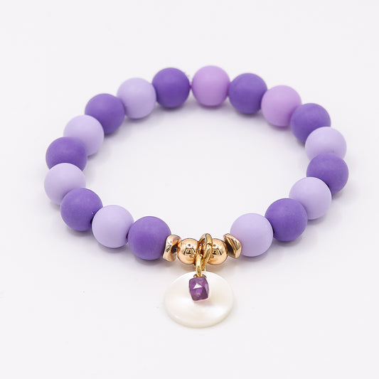 Armband Gr. S/M "little matt: purple"