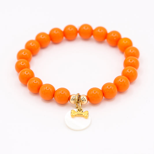 Armband Gr. M/L "little joy - orange dog"