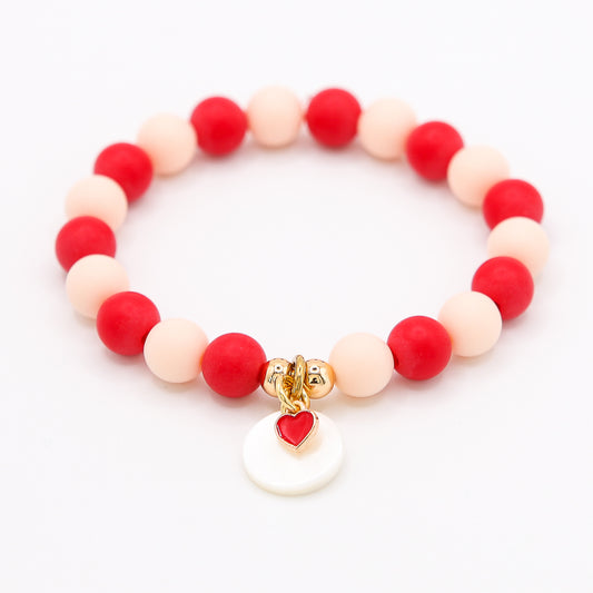 Armband Gr. M/L "little matt: red love"