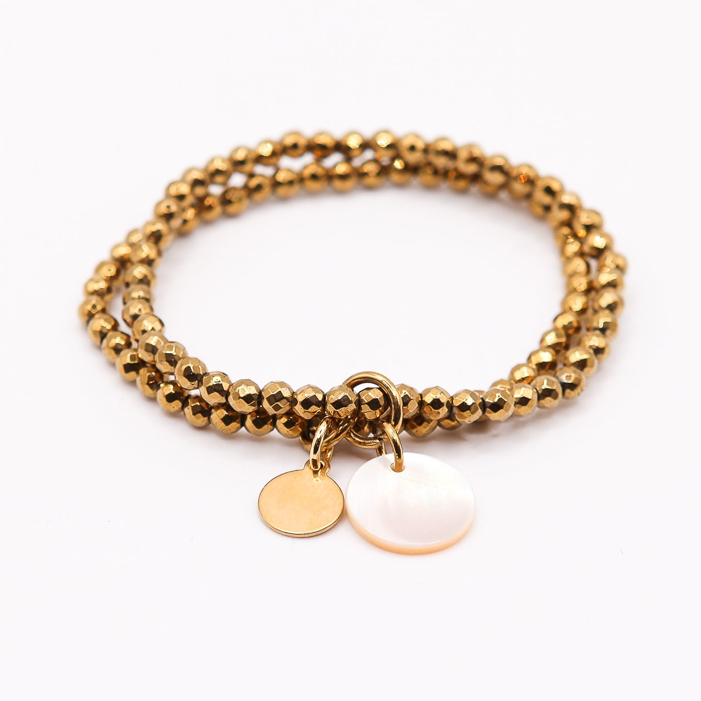 Armband Hämatit "Glam Girl" Coin