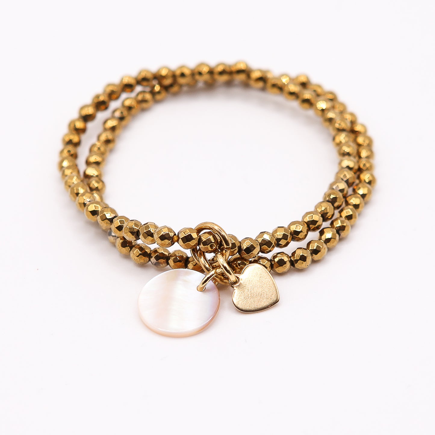 Armband Hämatit "Glam Girl" Heart