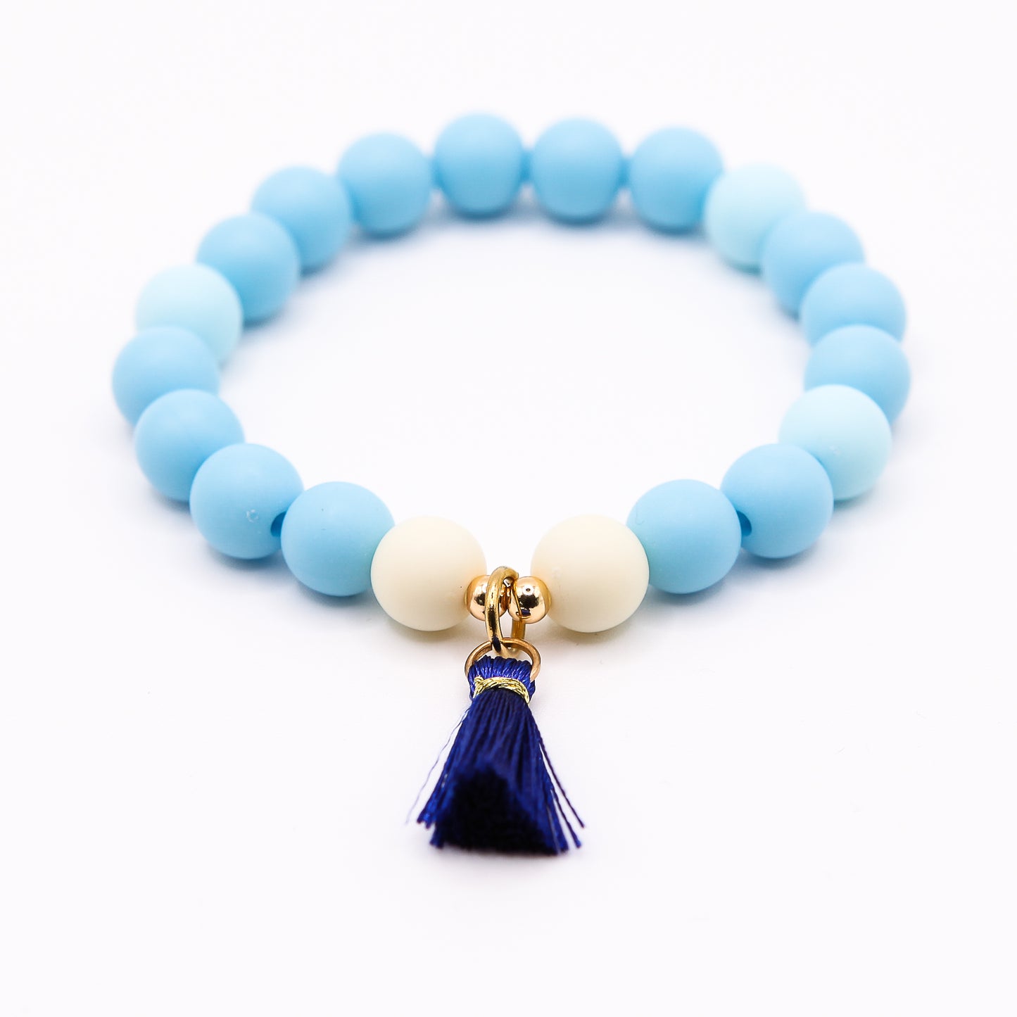Armband Gr. S/M "little matt: bommelblau"