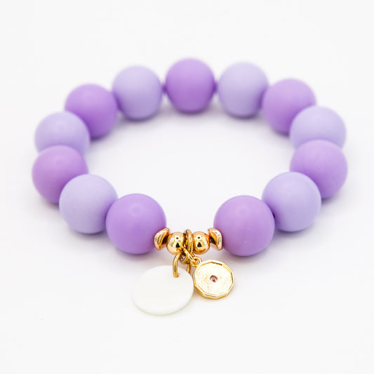 Armband Gr. M/L "BIG Matt Violet Velvet"