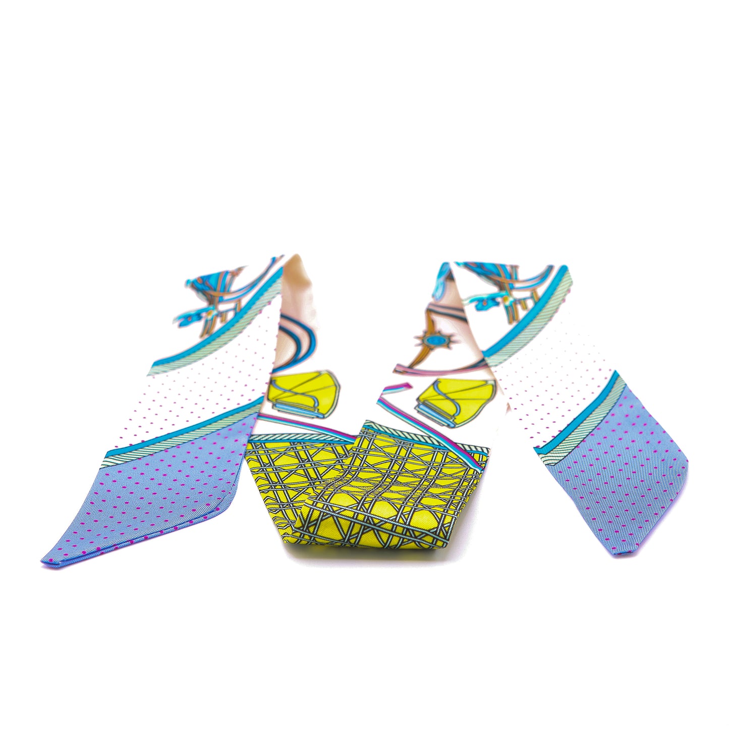 Bandana mit Print (blue/yellow/salmon)