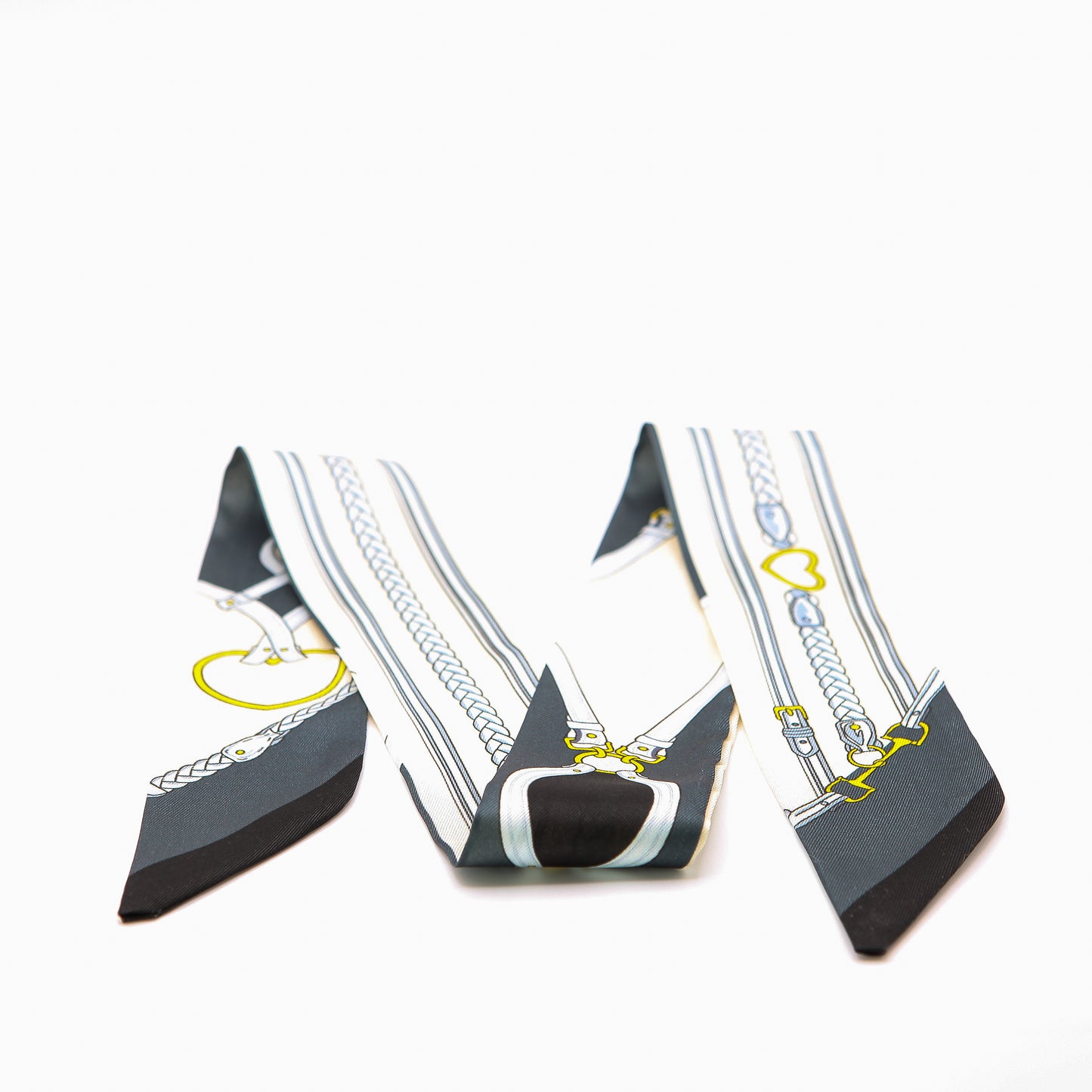 Bandana mit Zopfmuster (offwhite/grey)