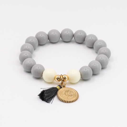 Armband Gr. M/L "grey moon"