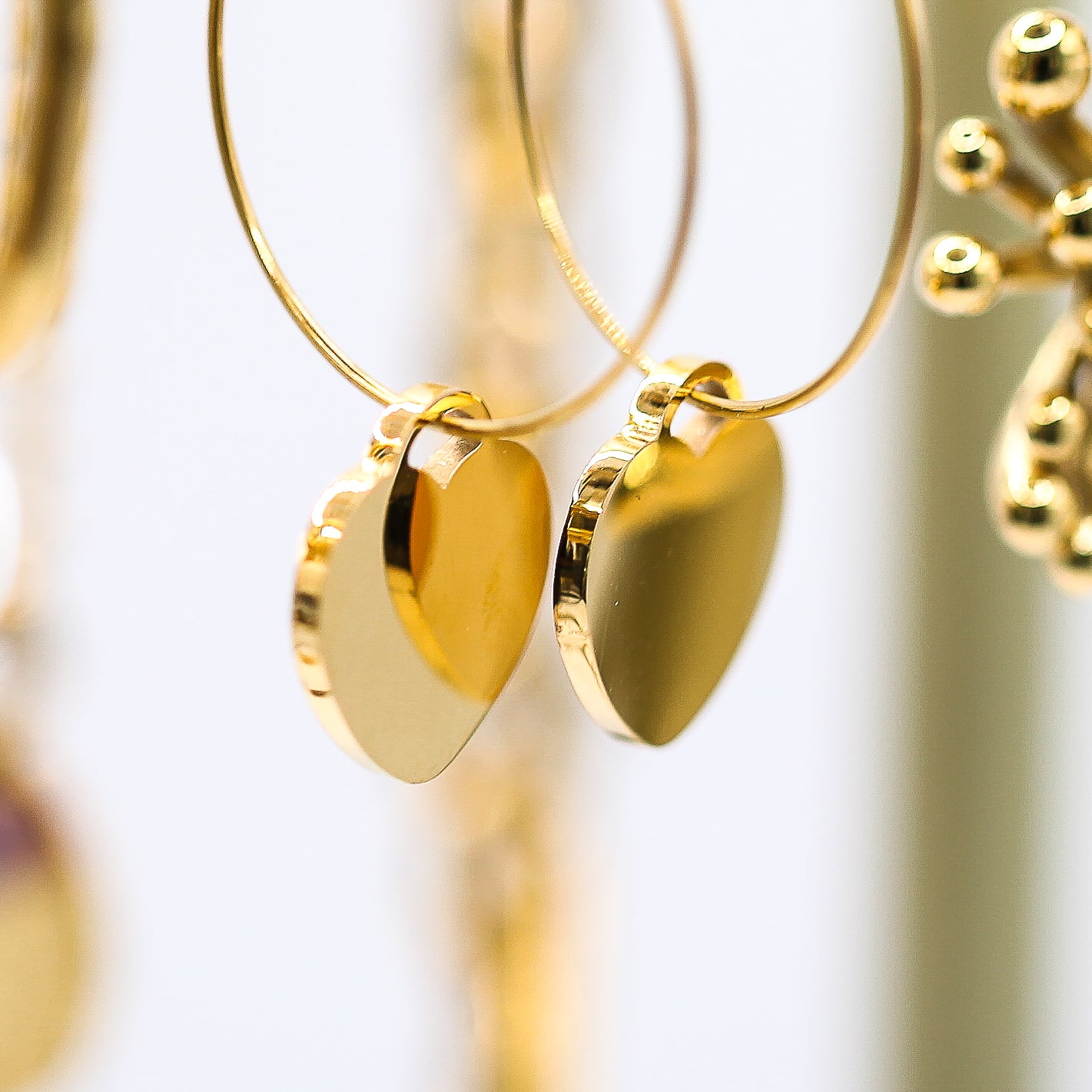 Ohrringe "Heart Hoops"