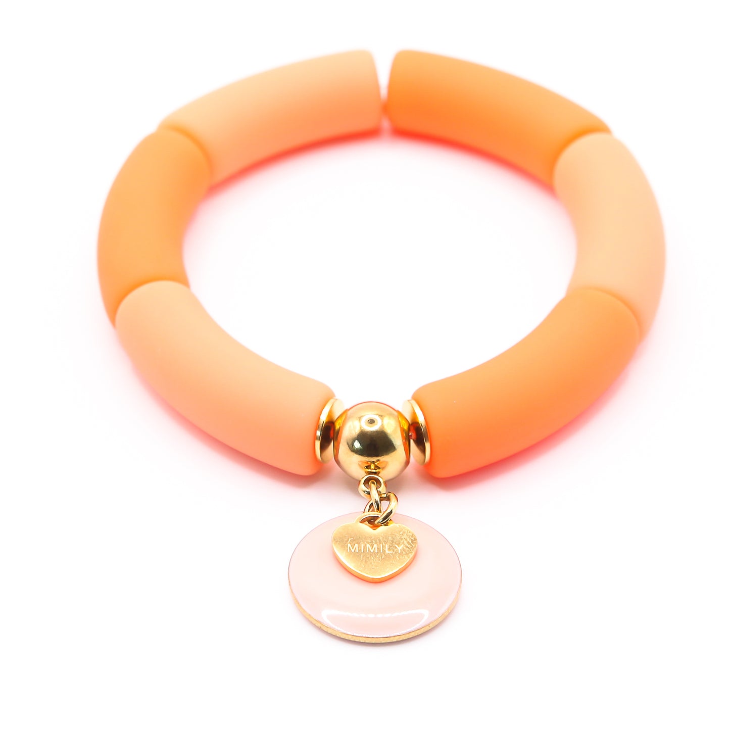 Armreifen MATT Acryl "orange/lachs"