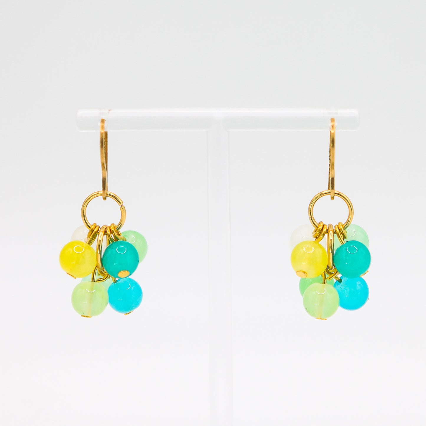 Ohrringe "7 Bubbles" citrus/green