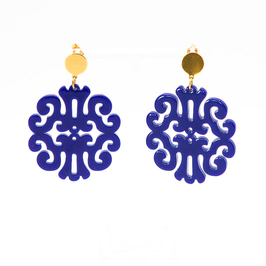 Ohrringe "Fun & Light" Marineblau