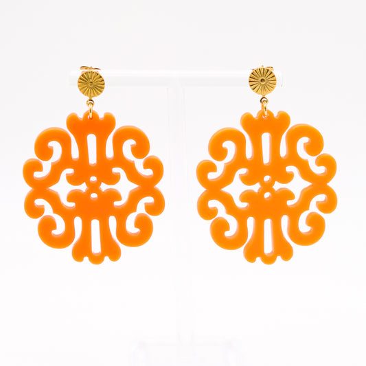 Ohrringe "Fun & Light" Neon Orange