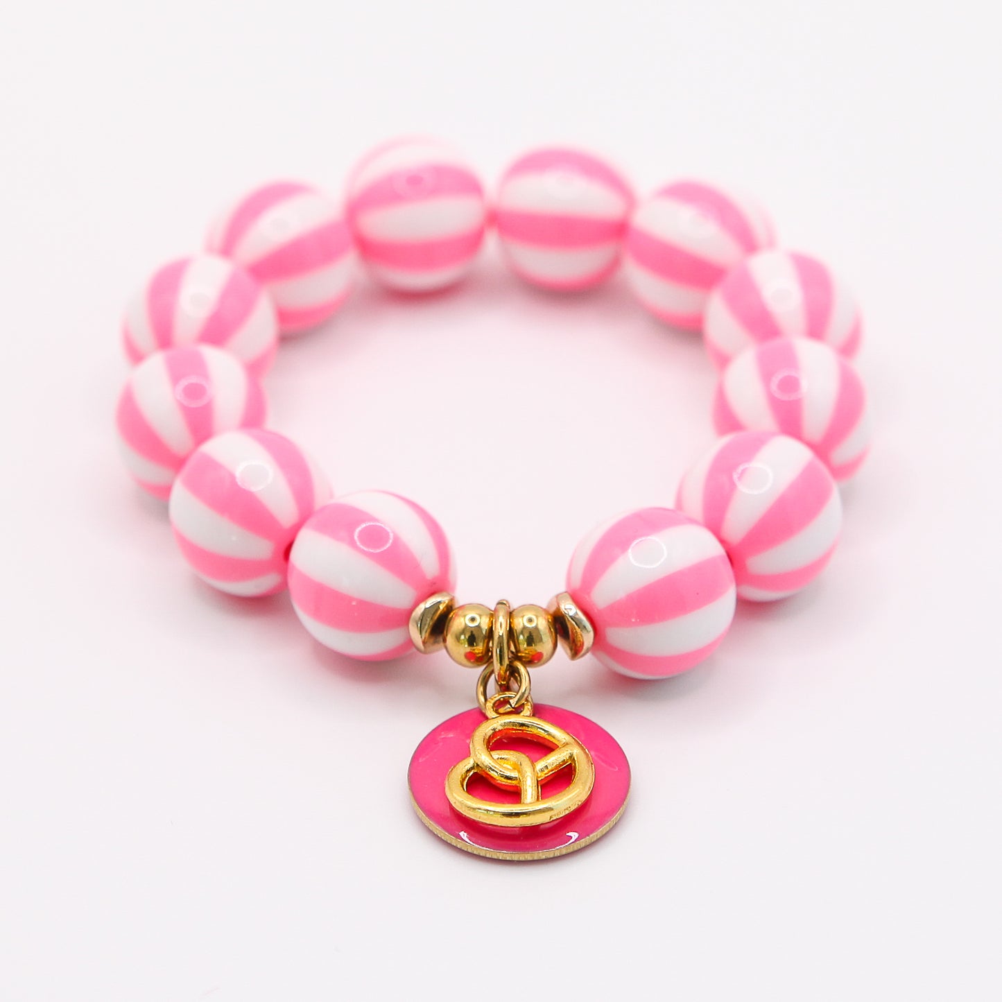 Armband Gr. S/M "Stripes Pink"