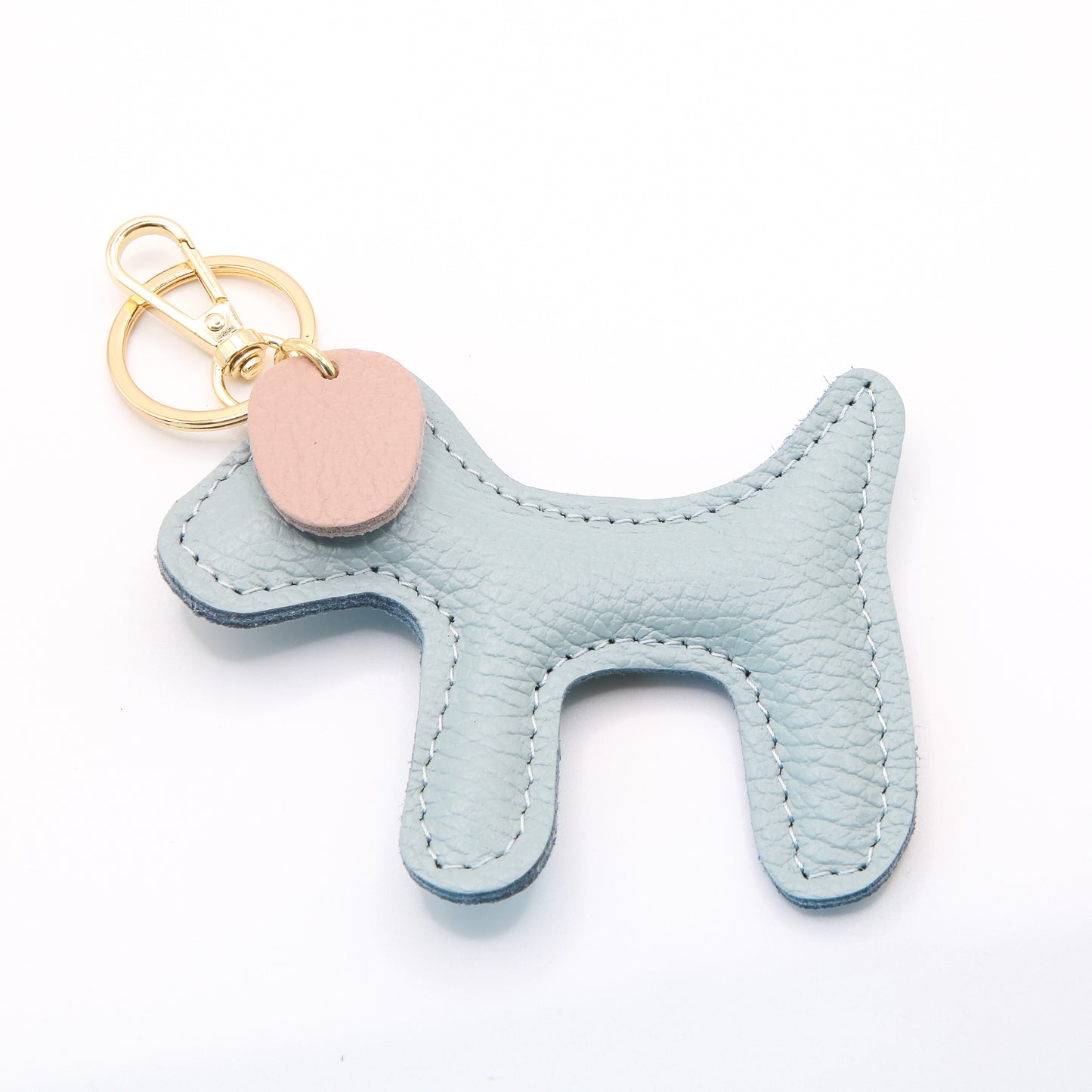 Hunde Keyring / Bag Charm (hellblau/rosé)