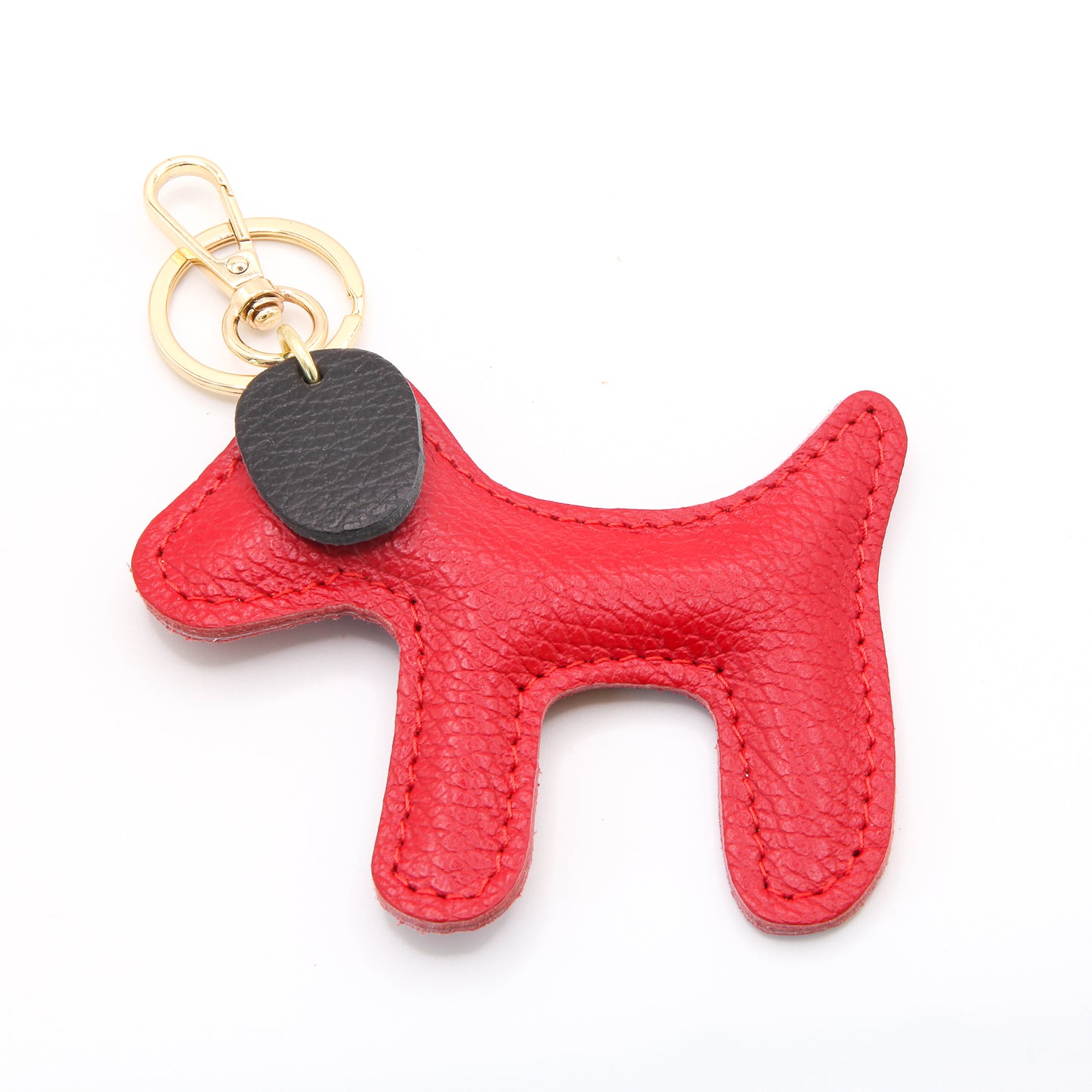 Hunde Keyring / Bag Charm (rot/schwarz)