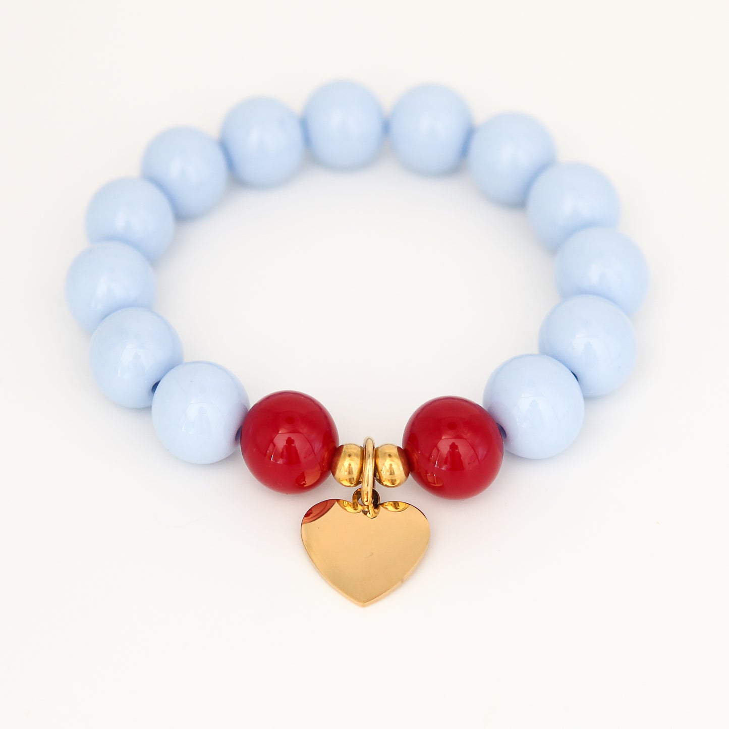 Armband Gr. M/L "Sky Cherry Heart"