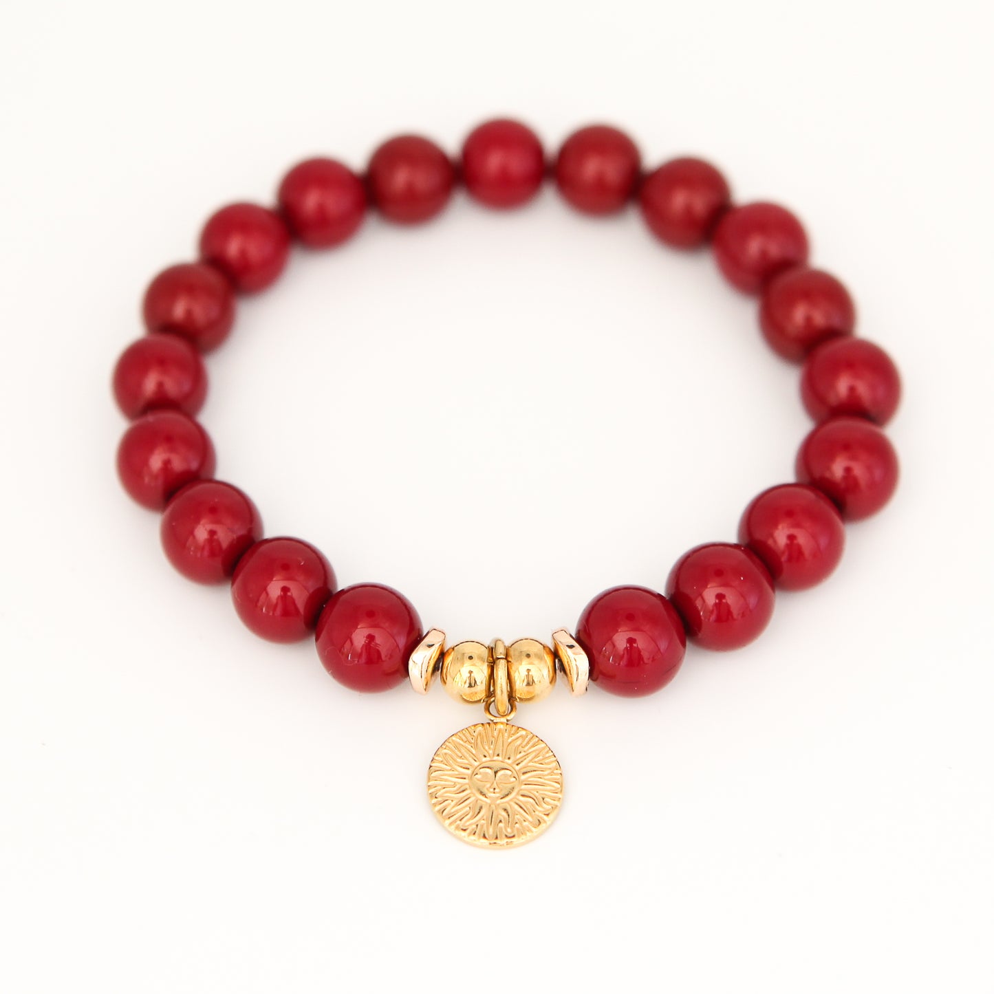 Armband Gr. S/M "little joy - bordeaux sun"