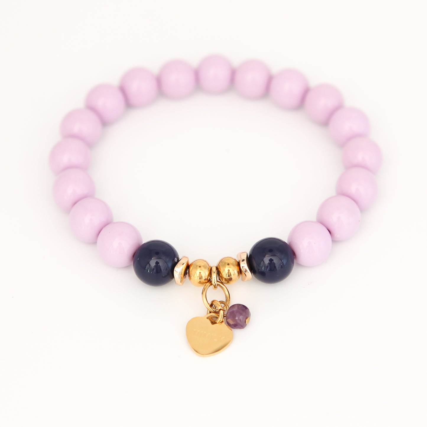Armband Gr. M/L "little joy - flieder/navy"
