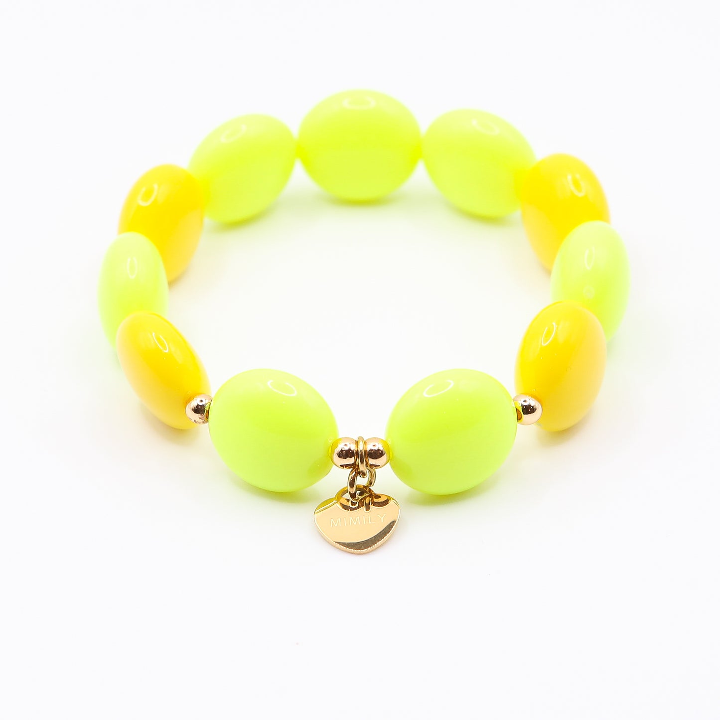 Armband Schokolinsen "citrus"