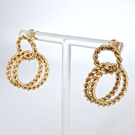 Ohrstecker "Kordel Creolen"