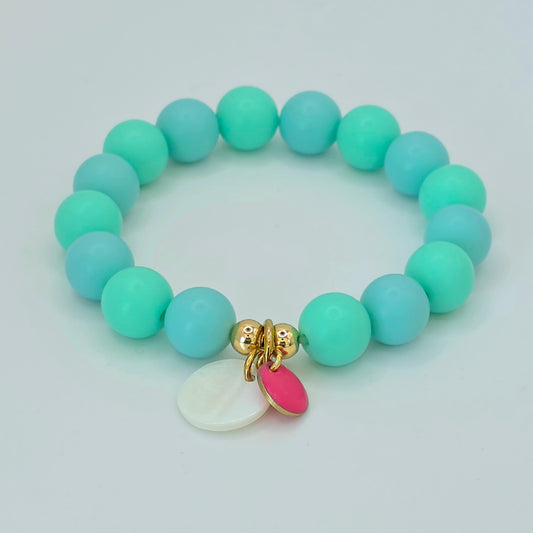 Armband Gr. S/M "Matt Türkis Water"