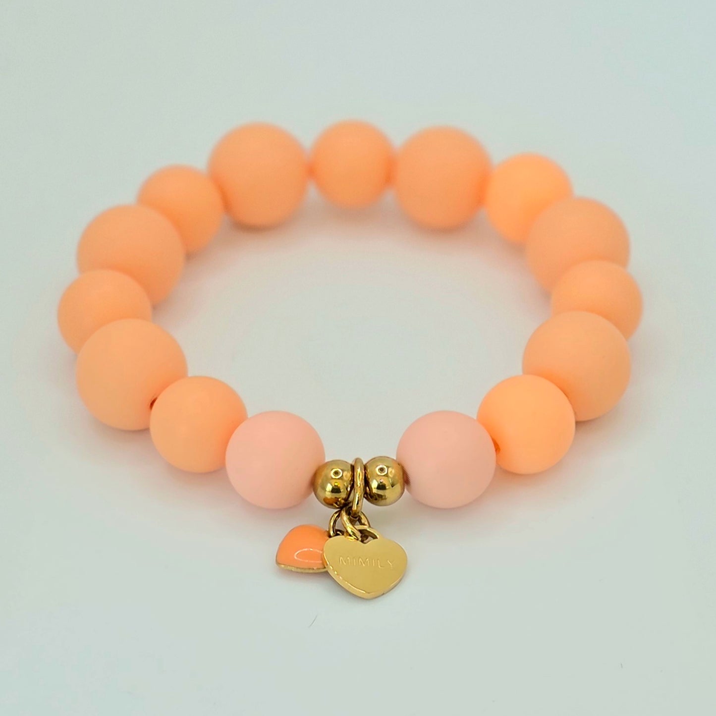 Armband Gr. S/M "Apricot Heart"