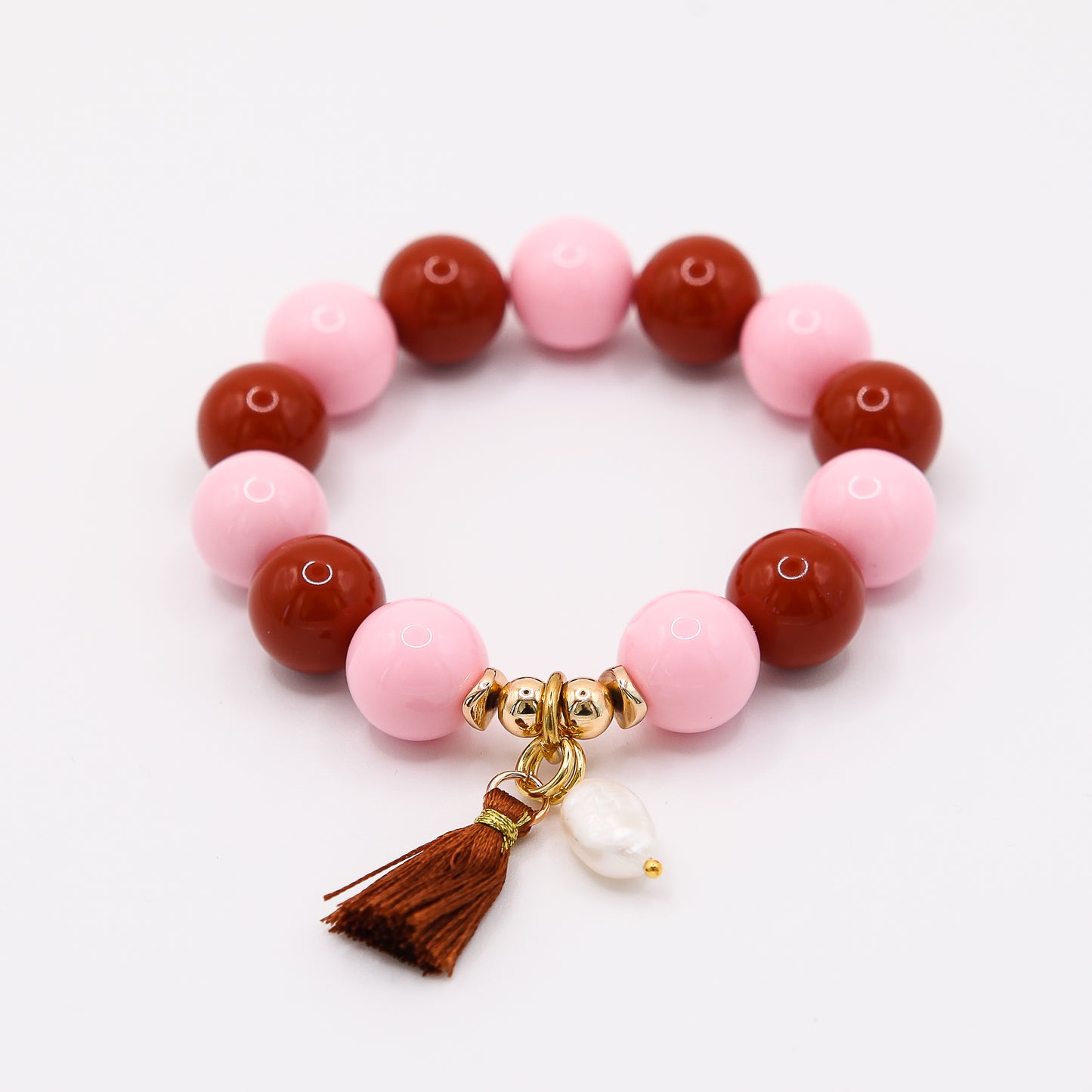 Armband Gr. S/M "Cognac Rose"