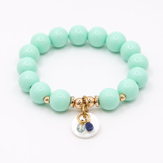 Armband Gr. S/M "Aquamarin"