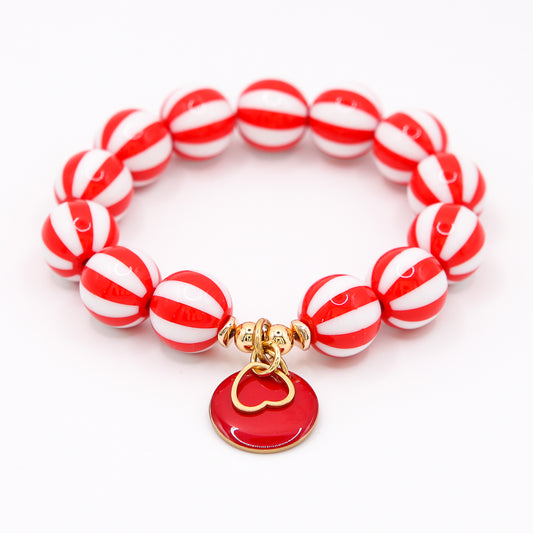 Armband Gr. M/L "Stripes Red"