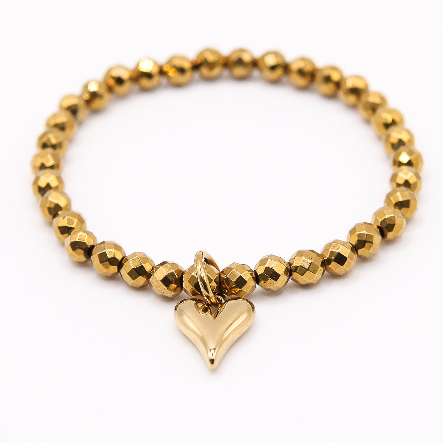 Armband Hämatit "Glitter Heart"