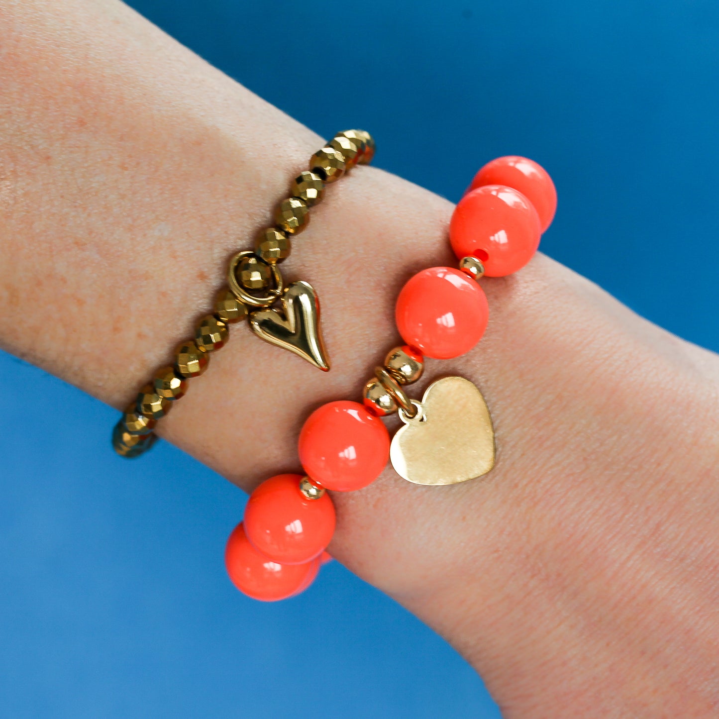 Armband Hämatit "Glitter Heart"