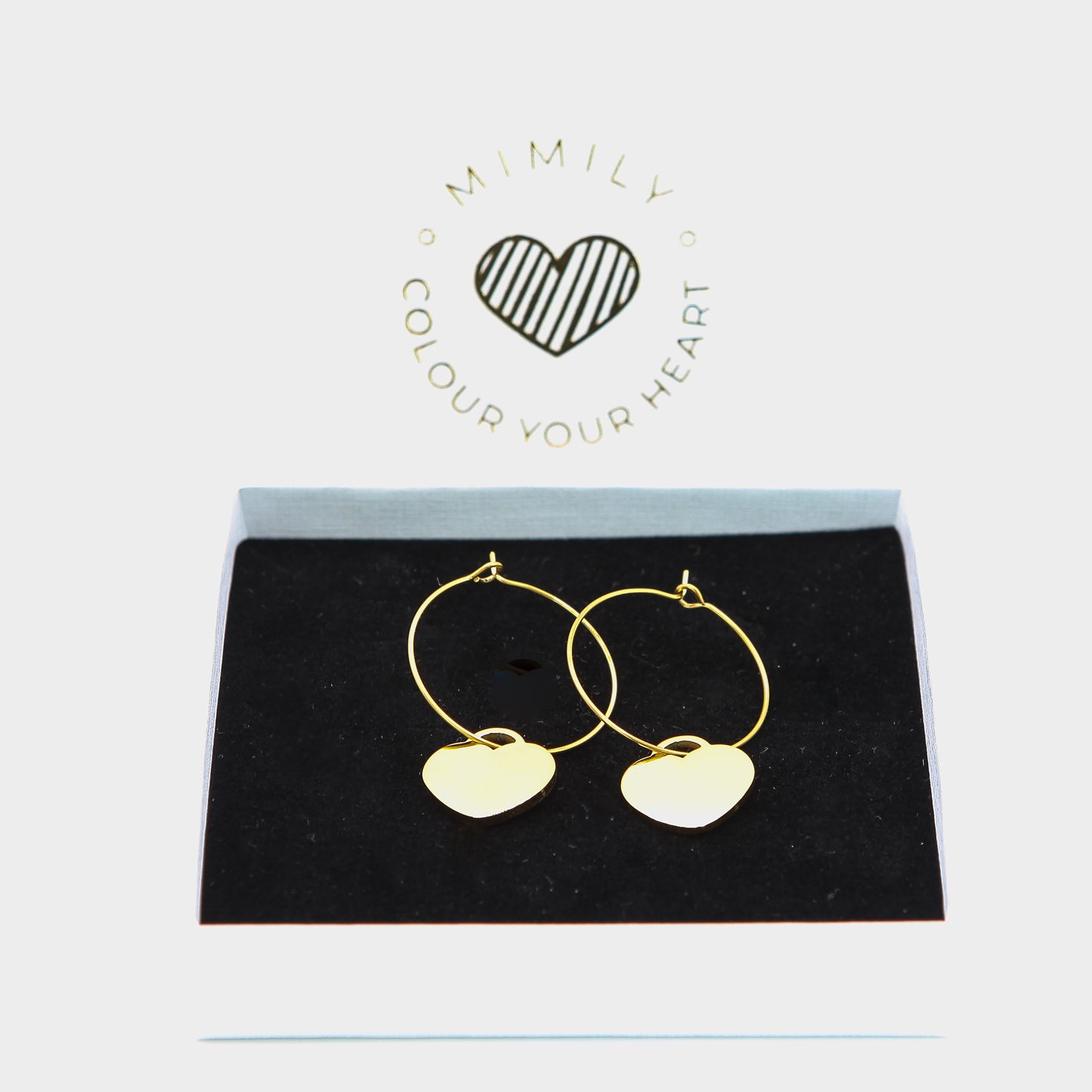 Ohrringe "Heart Hoops"