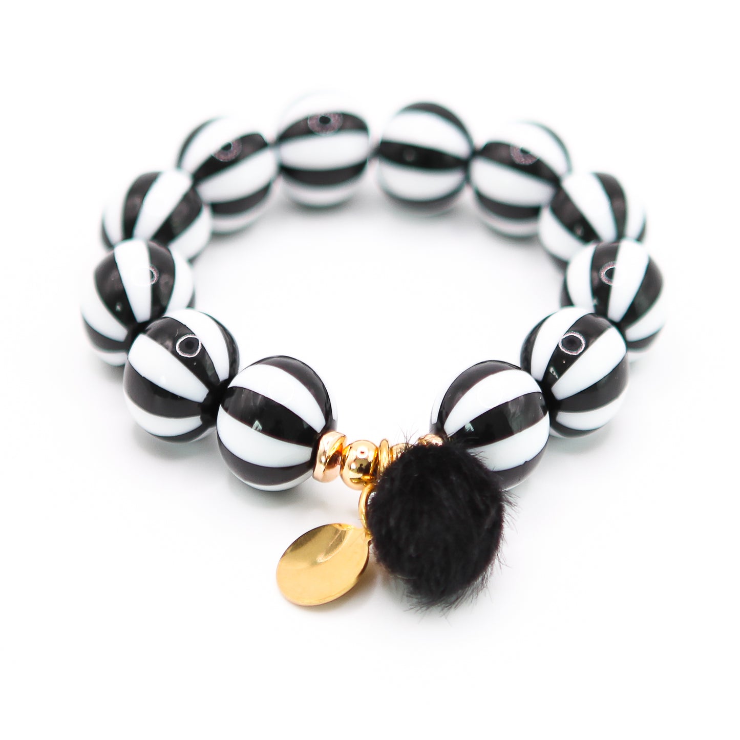 Armband Gr. S/M "Stripes Blk"