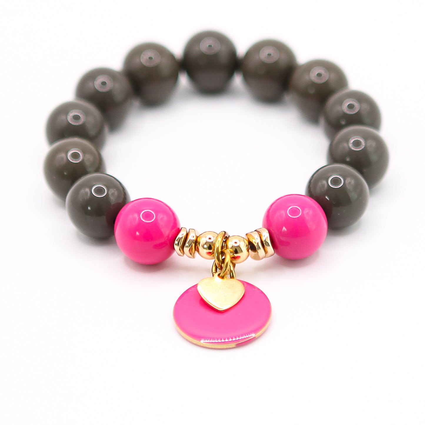 Armband Gr. S/M "Lipstick On Grey"