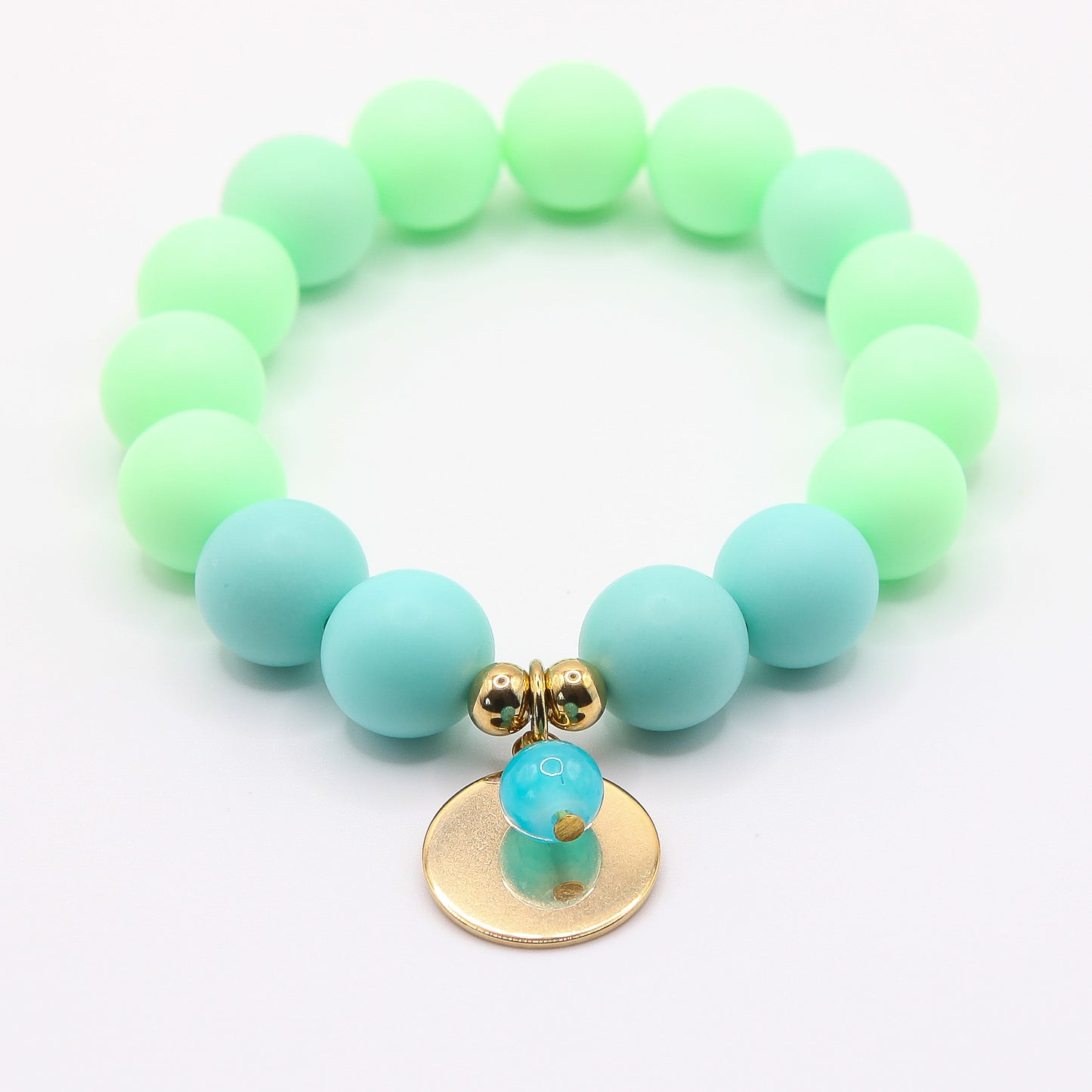 Armband Gr. M/L "Türkis/Grün Superglow"