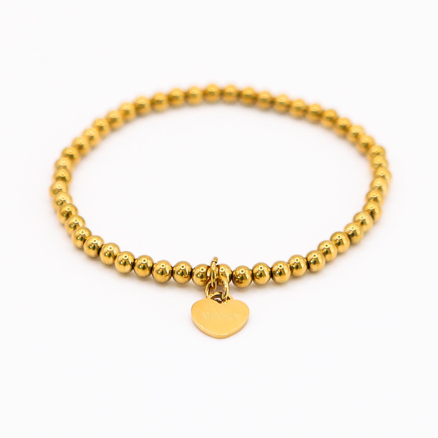 Armband "MIMILY Golden Heart 4 mm"