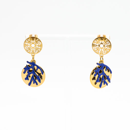 Ohrringe "Korallenriff" blau