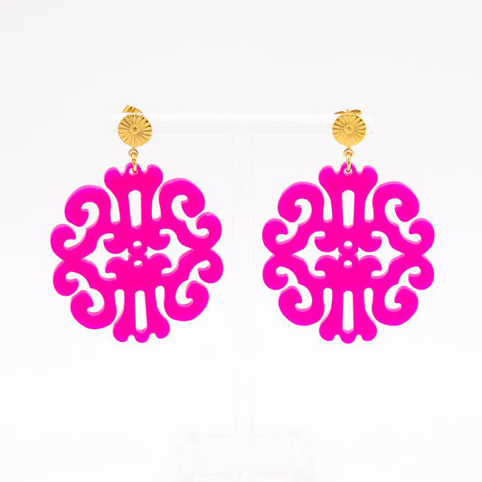 Ohrringe "Fun & Light" Hot Pink