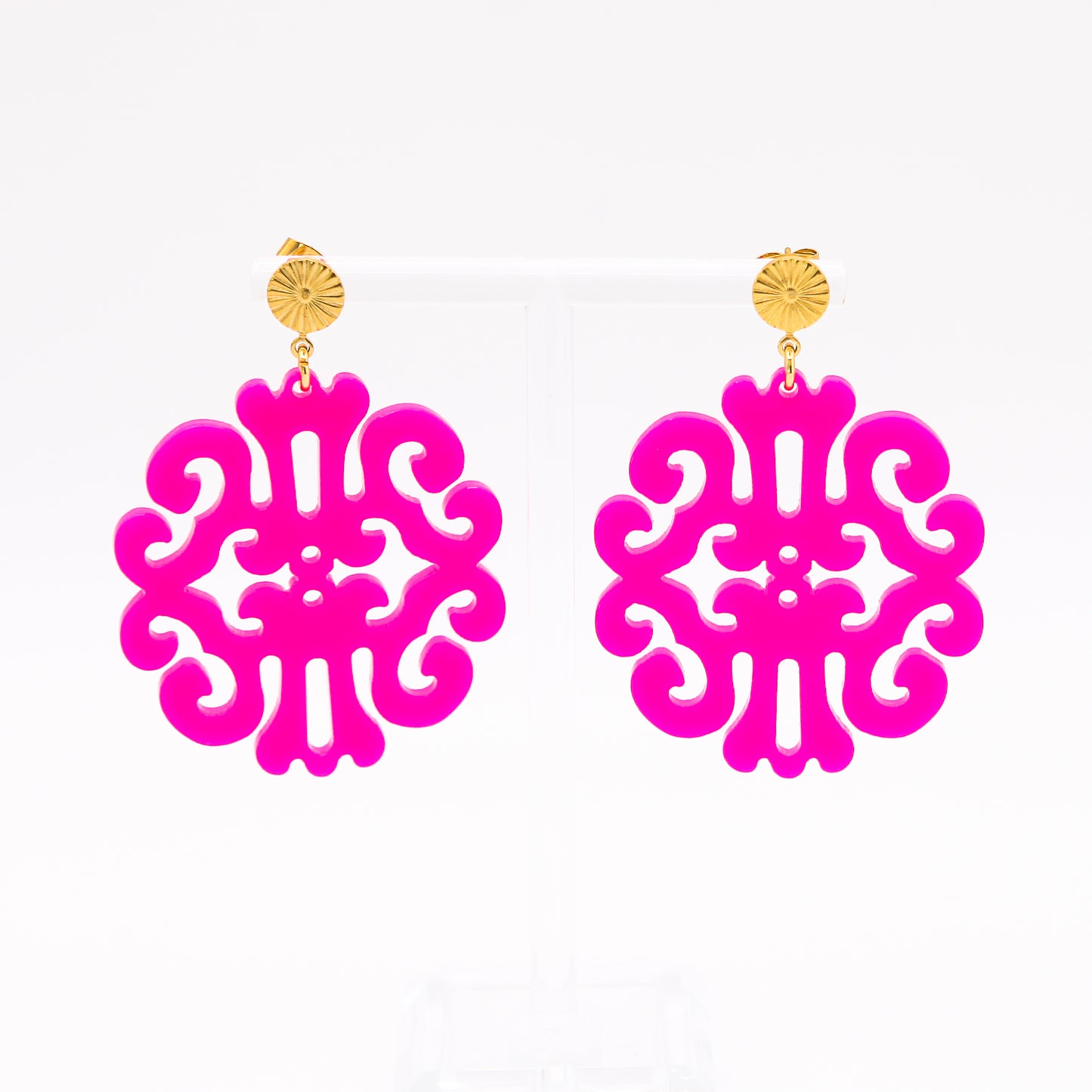 Ohrringe "Fun & Light" Hot Pink