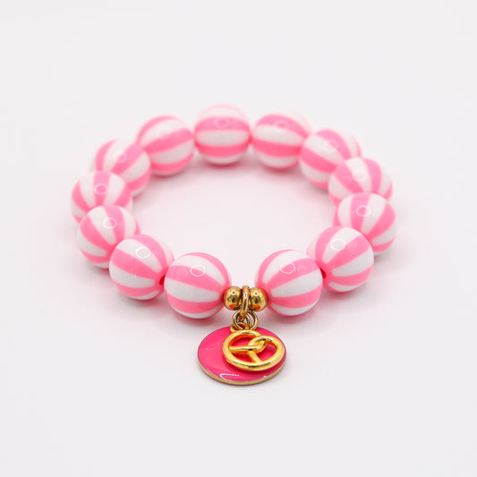 Armband Gr. M/L "Stripes Pink"