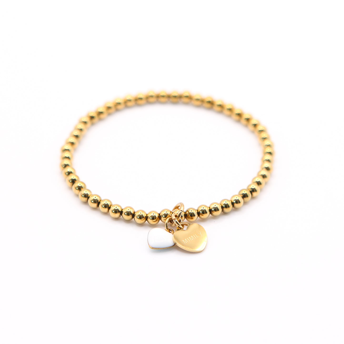 Armband "MIMILY" Herzl weiss