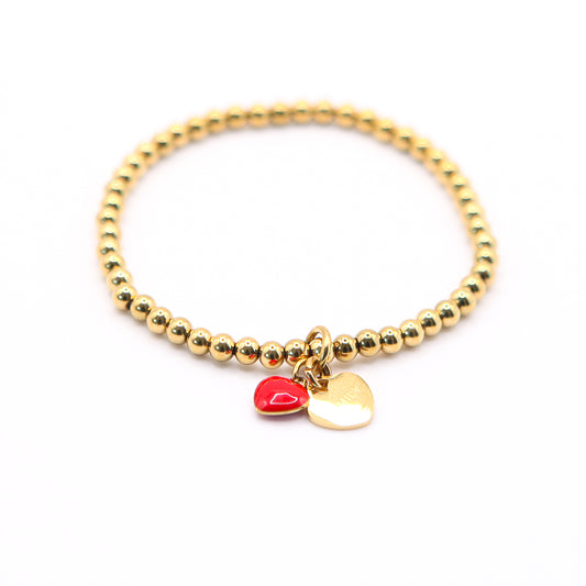 Armband "MIMILY" Herzl rot