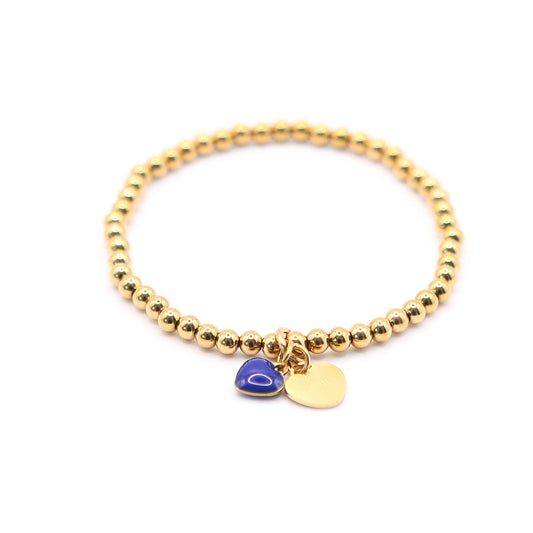 Armband "MIMILY" Herzl blau