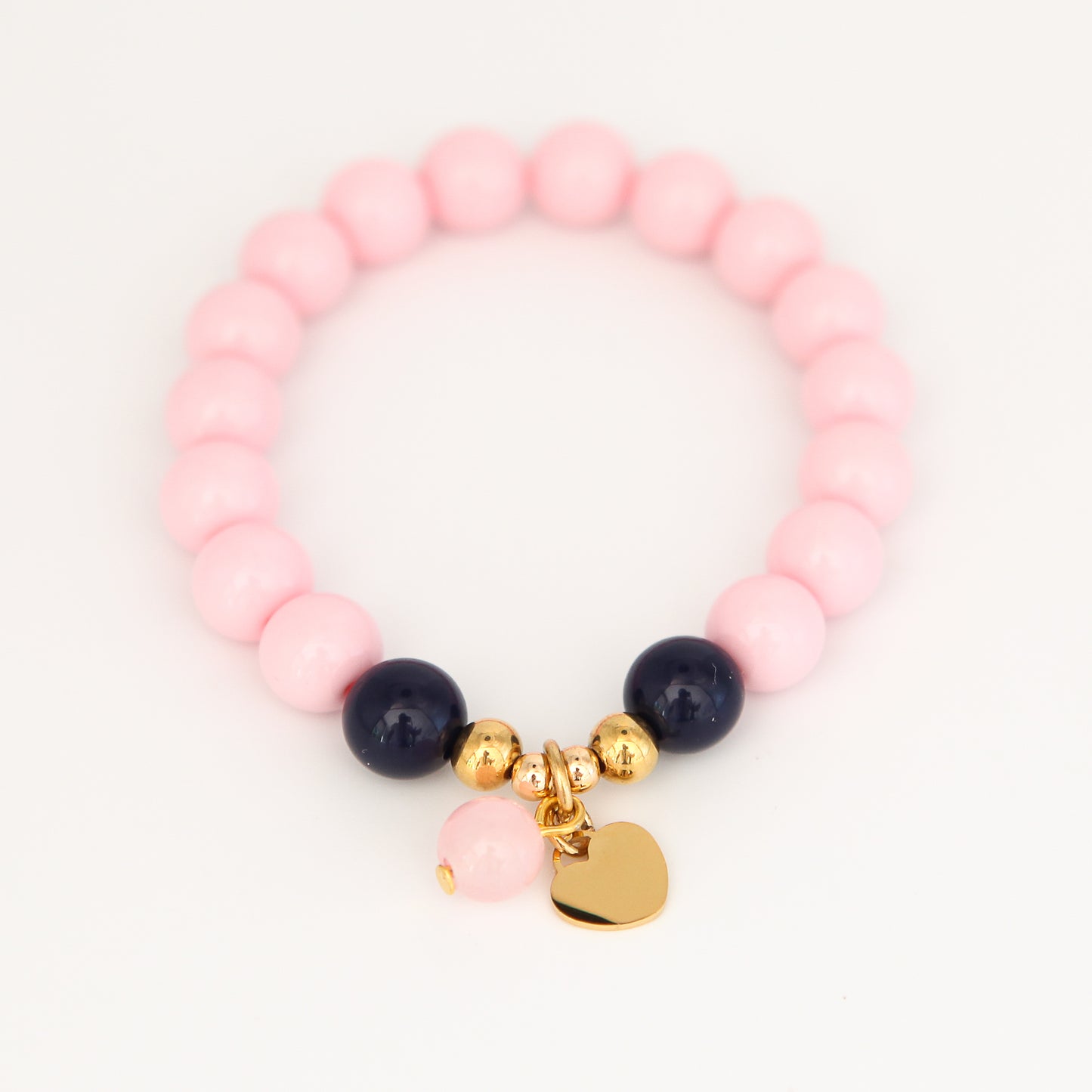 Armband Gr. S/M "little joy - soft pink/navy"