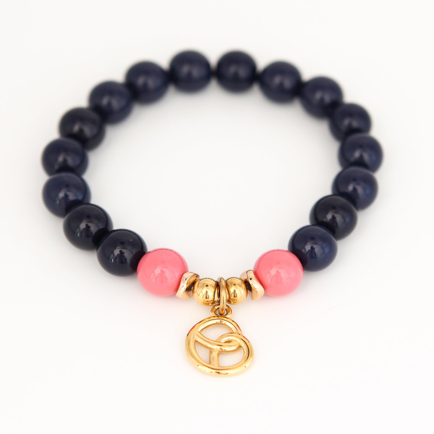 Armband Gr. S/M "little joy - navy/rose"
